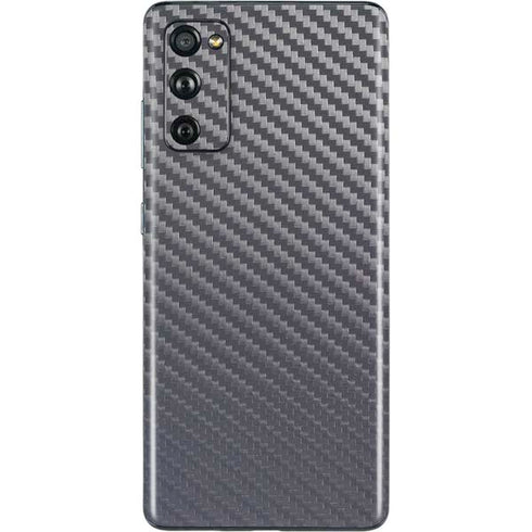 Silver Carbon Fiber Specialty Texture Material Galaxy S20 Fan Edition Skin